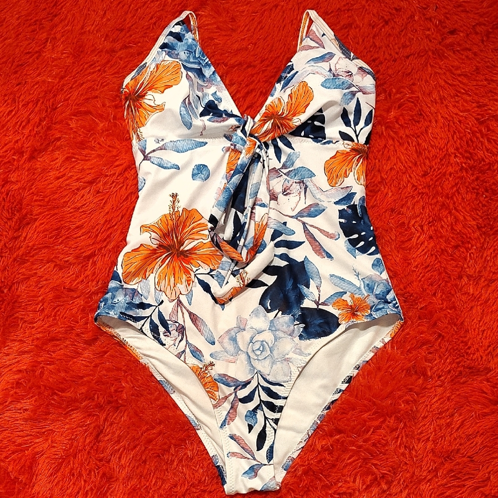 Floral Swimwear CUPSHE WOMENS BEAUTIFUL SWIMSUIT FULL-PIECE SWIMWEAR